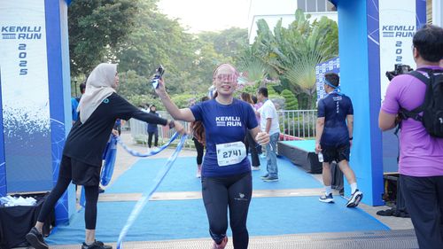 Race photo from KEMLU RUN 2025