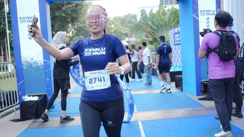 Race photo from KEMLU RUN 2025