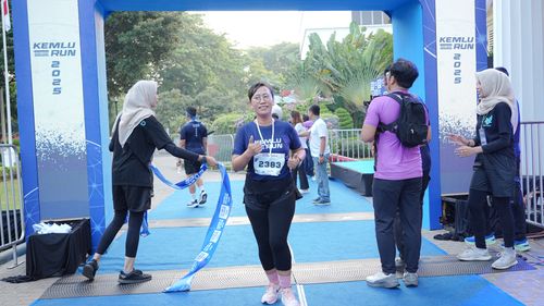 Race photo from KEMLU RUN 2025