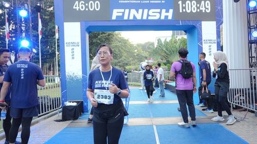 Race photo from KEMLU RUN 2025