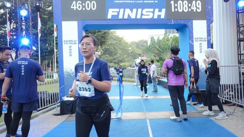 Race photo from KEMLU RUN 2025