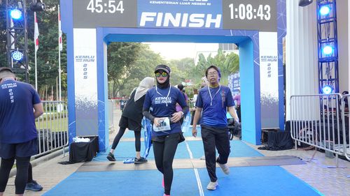 Race photo from KEMLU RUN 2025