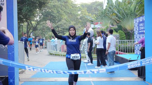 Race photo from KEMLU RUN 2025