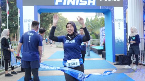 Race photo from KEMLU RUN 2025