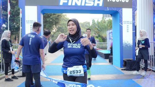 Race photo from KEMLU RUN 2025