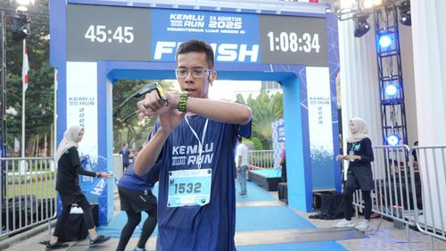 Race photo from KEMLU RUN 2025