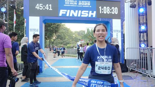 Race photo from KEMLU RUN 2025