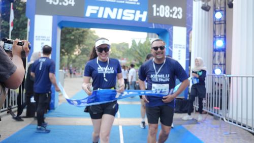 Race photo from KEMLU RUN 2025