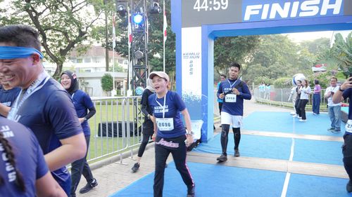 Race photo from KEMLU RUN 2025
