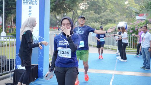 Race photo from KEMLU RUN 2025