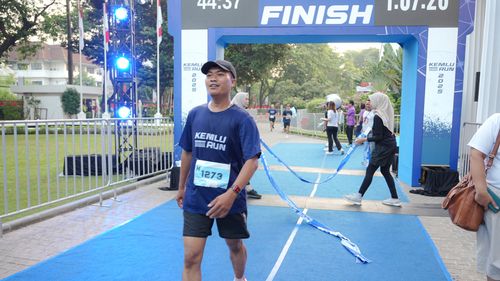 Race photo from KEMLU RUN 2025