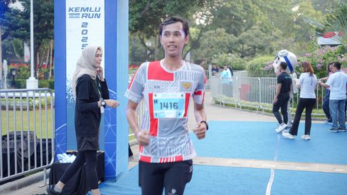 Race photo from KEMLU RUN 2025