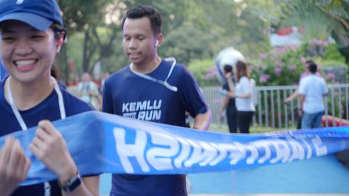 Race photo from KEMLU RUN 2025