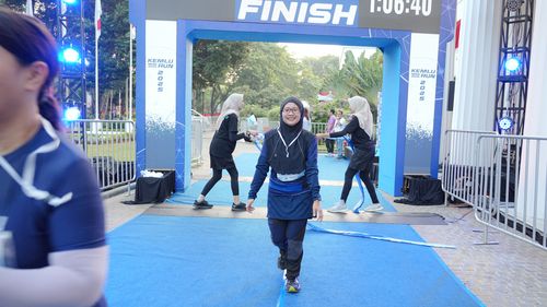 Race photo from KEMLU RUN 2025