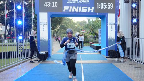 Race photo from KEMLU RUN 2025
