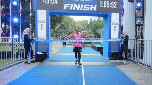 Race photo from KEMLU RUN 2025