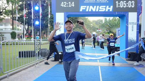 Race photo from KEMLU RUN 2025