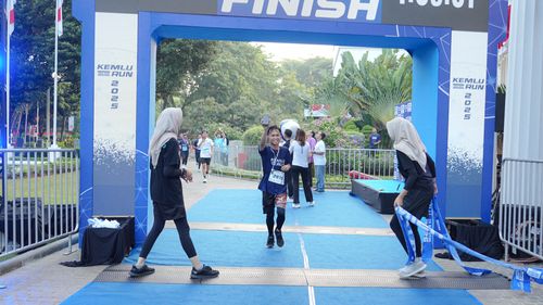 Race photo from KEMLU RUN 2025