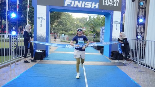 Race photo from KEMLU RUN 2025