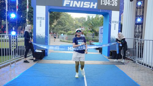 Race photo from KEMLU RUN 2025