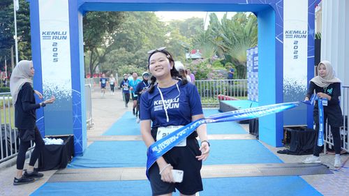 Race photo from KEMLU RUN 2025