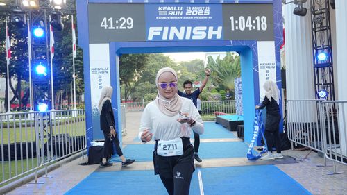 Race photo from KEMLU RUN 2025