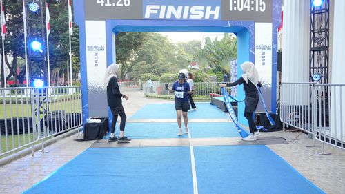 Race photo from KEMLU RUN 2025