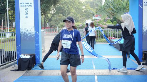 Race photo from KEMLU RUN 2025