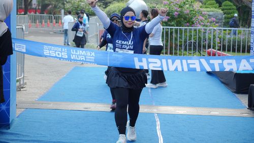 Race photo from KEMLU RUN 2025