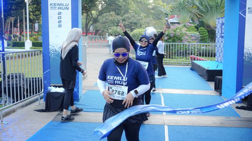 Race photo from KEMLU RUN 2025