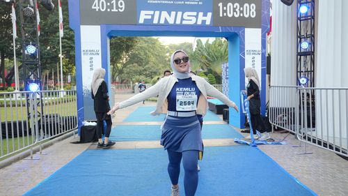 Race photo from KEMLU RUN 2025