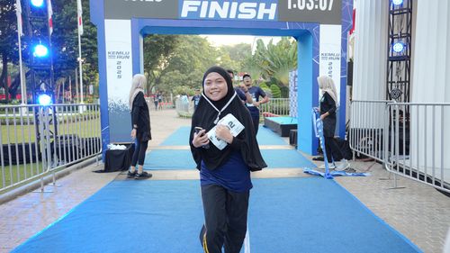 Race photo from KEMLU RUN 2025