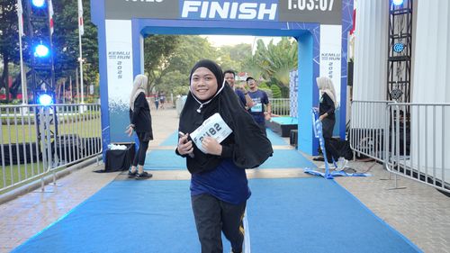 Race photo from KEMLU RUN 2025