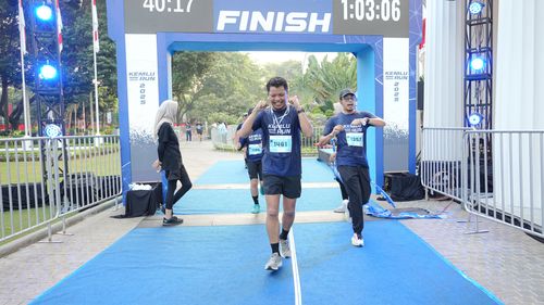 Race photo from KEMLU RUN 2025