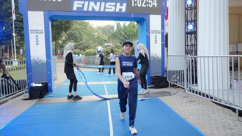 Race photo from KEMLU RUN 2025