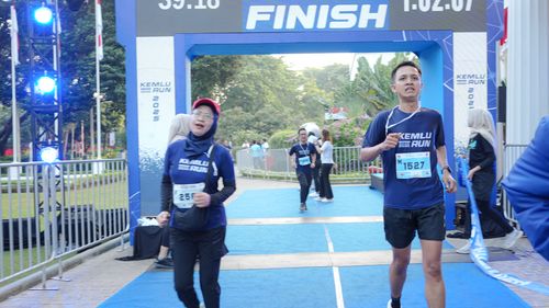 Race photo from KEMLU RUN 2025