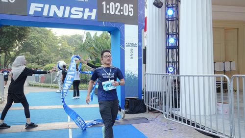Race photo from KEMLU RUN 2025