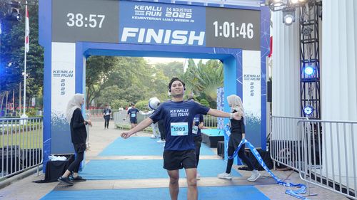 Race photo from KEMLU RUN 2025