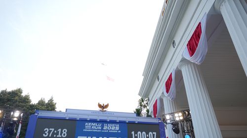 Race photo from KEMLU RUN 2025