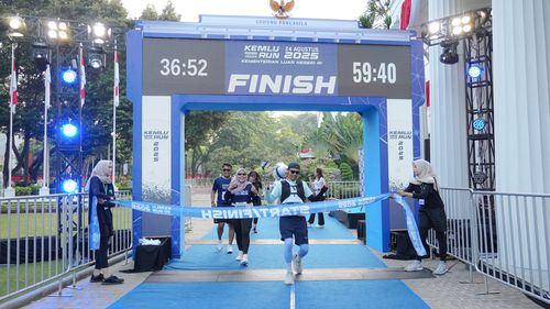 Race photo from KEMLU RUN 2025