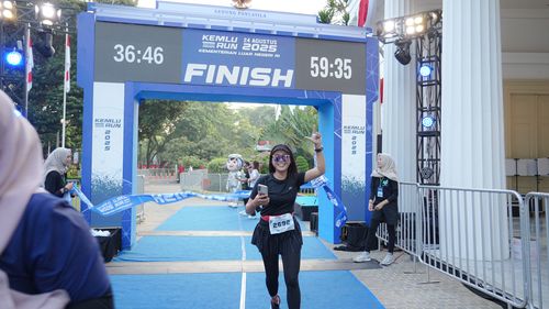 Race photo from KEMLU RUN 2025