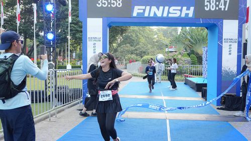 Race photo from KEMLU RUN 2025