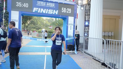 Race photo from KEMLU RUN 2025