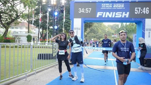 Race photo from KEMLU RUN 2025