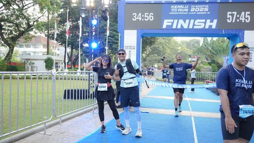 Race photo from KEMLU RUN 2025