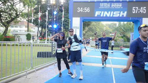 Race photo from KEMLU RUN 2025