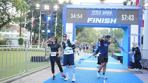 Race photo from KEMLU RUN 2025