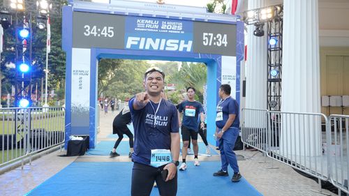 Race photo from KEMLU RUN 2025