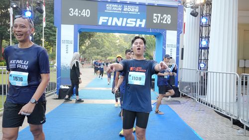 Race photo from KEMLU RUN 2025