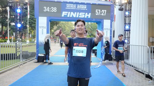 Race photo from KEMLU RUN 2025
